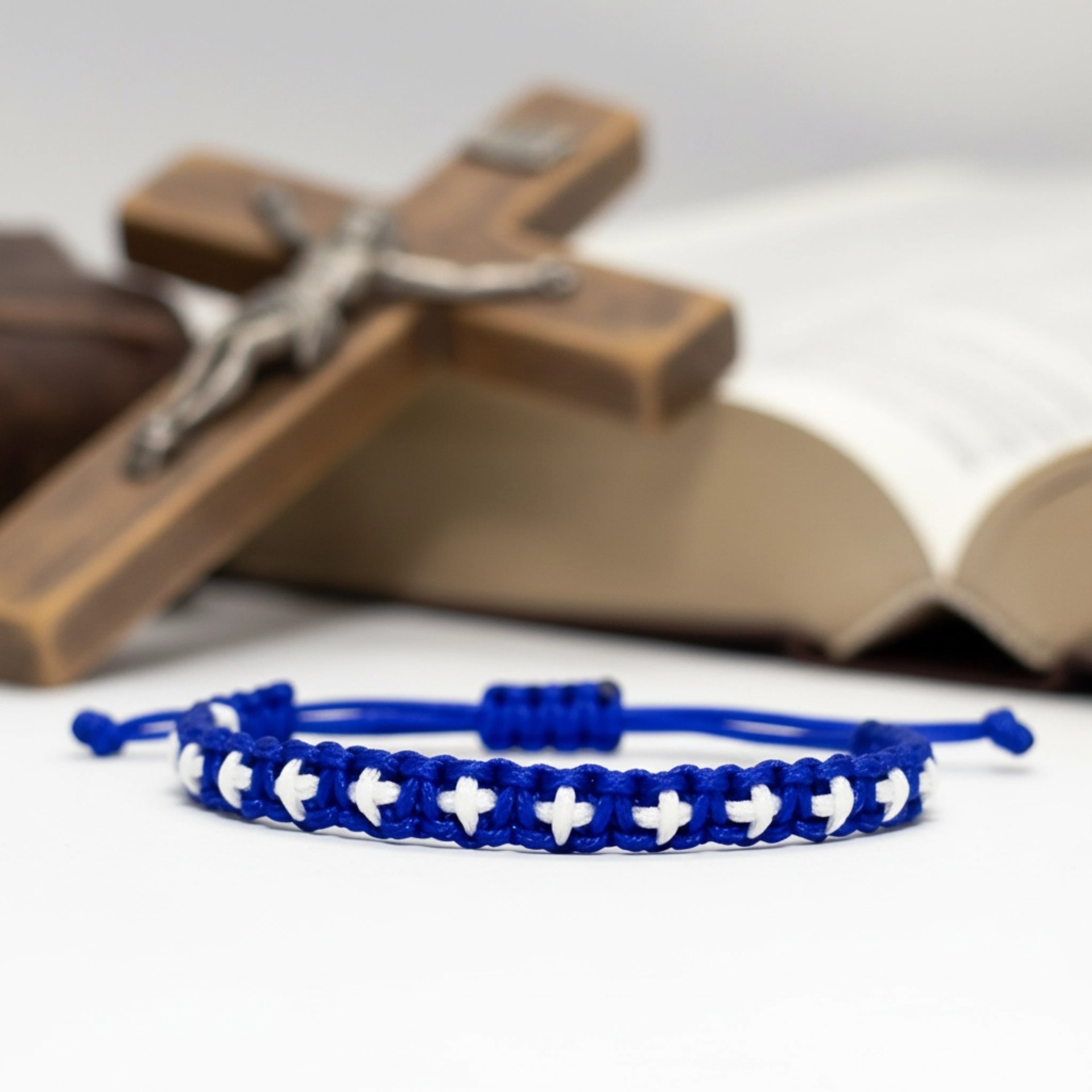 Ethnic Wear Men'S Fashion - Nieuwe verstelbare touwgeweven kruisarmband handgemaakte gevlochten