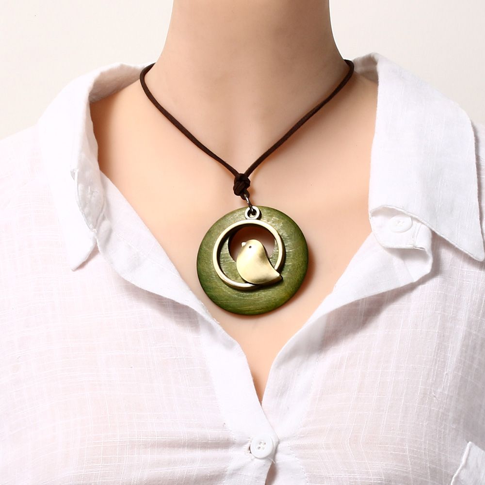 Ethnic Fashion Show - Kerstcadeaus Bohemen Statement Vogel Houten Fluwelen