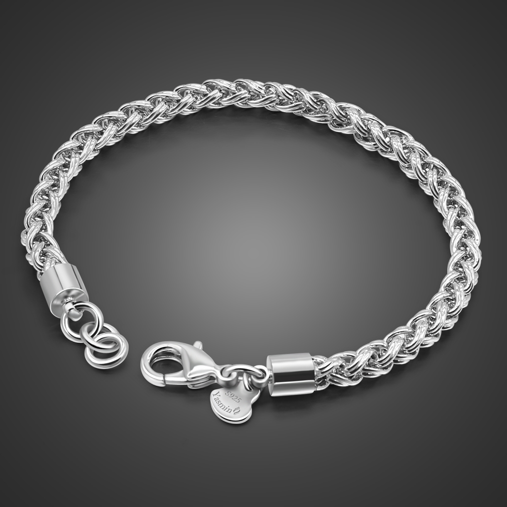 Ethnic Wear Men'S Fashion - Heren massief 925 sterling zilveren armband