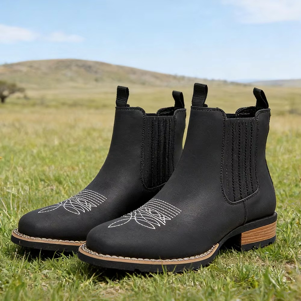 Heren cowboyboots met brede ne - Ethnic Fashion recensie en prijs