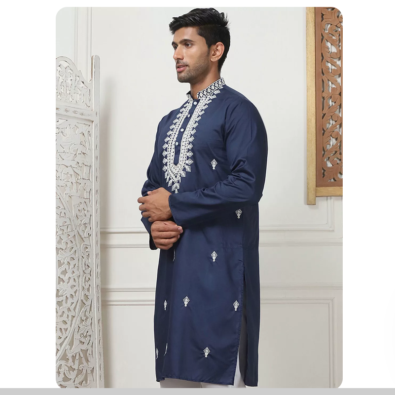 Indiase etnische stijl traditi - Kurta Men Cotton recensie en prijs