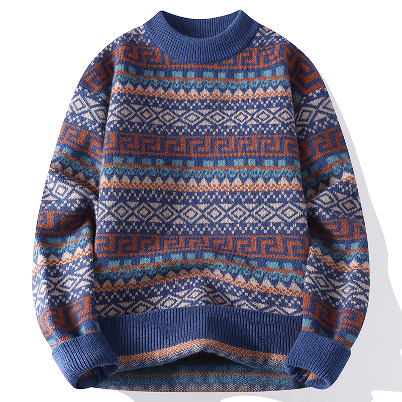 Trendy heren trui met ronde ha - Ethnic Wear Men'S Fashion recensie en prijs
