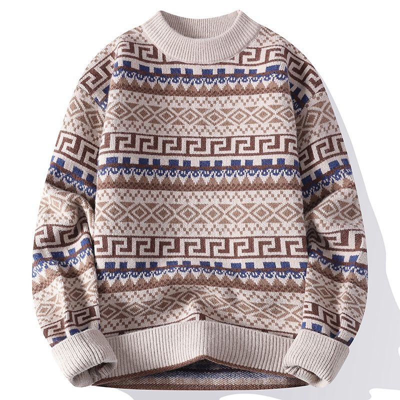 Trendy heren trui met ronde ha - Ethnic Wear Men'S Fashion recensie en prijs
